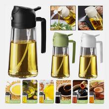 2 In 1 Oil Sprayer For Cooking Oil Oil Spray Bottle Oil Atomizer Oil Spray Vinegar Sprayer - Black - View 2