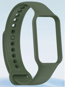 1pc Soft Silicone Strap With Case, Compatible With Xiaomi Mi Band 8 Active, Unisex Replacement Sport Wristband, Fits Smart Band 8 Active Accessories