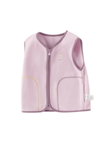 Balabala Chaleco forrado de forro polar BalaOne para niña, ropa de abrigo cálida para niños y niñas, otoño/invierno 2025 - tono rosa - Ver 4