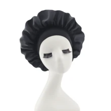 1pc Luxurious Satin & Silk Bonnet For Sleeping - Adjustable Comfort Fit With Tie Band - Unisex Night Hair Protection For Men & Women Home Bathroom Decor Fall Decor Back To School