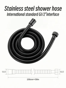 5 种模式手持淋浴喷头 - 防堵塞喷嘴、带软管的 RV 淋浴喷头、带手持开关的高压淋浴喷头、内置强力清洗功能，可清洁浴缸、瓷砖和宠物，超长 6 英尺不锈钢软管、墙壁和顶部支架