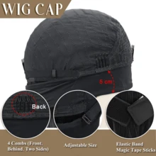 Headband Wig Human Hair Body Wave 20 Inch Headband Wigs For Black Women Brazilian Virgin Hair Wear And Go Glueless Wig None Lace Front Wigs For Beginners 200% Density Natural Black Color - Natural Black - Xem 5