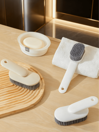 1개 가정용 신발 브러쉬 세탁 브러쉬 다용도 촘촘한 강모 클리닝 브러쉬 옷과 신발에 부드러운 소프트 강모 브러쉬