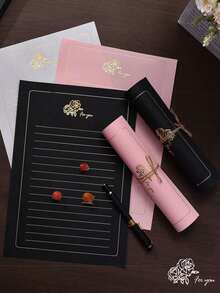 10 tờ giấy văn phòng phẩm A4 tráng vàng hồng, giấy viết thư tình lãng mạn, thích hợp cho văn phòng, sinh nhật, quà tặng, thiệp mời, lễ tạ ơn, trang trí ngày lễ tình nhân - Nhiều màu - Xem 10