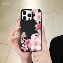 Fundas de teléfono de imitación con agujeros grandes y un gran patrón de flores rosas, diseñadas para las series 17, 16 Pro, 16, 15 Pro, 14, 14 Plus, 14 Pro, 13, 13 Pro, 12 Pro y 11/11 Pro. Estos son excelentes regalos para amigos y familiares durante H. - Blanco - Ver 4