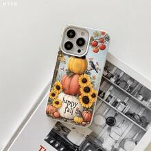 La funda con diseño de enano sentado en una calabaza y orificios grandes es compatible con phone 17, 16 Pro Max, 15 Pro, 14, 14 Plus/14 Pro Max, 13, 13 Pro, 12 Pro y 11. Serie Pro. Ideal como regalo de Halloween o Acción de Gracias para amigos y familiares. Regalos de temporada, temática de calabaza, diseño divertido, estampado, material resistente a golpes, diseño con orificios grandes, accesorio original para teléfono, para amantes de los accesorios de telefonía y compradores navideños. - Blanco - Ver 5