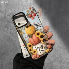 La funda con diseño de enano sentado en una calabaza y orificios grandes es compatible con phone 17, 16 Pro Max, 15 Pro, 14, 14 Plus/14 Pro Max, 13, 13 Pro, 12 Pro y 11. Serie Pro. Ideal como regalo de Halloween o Acción de Gracias para amigos y familiares. Regalos de temporada, temática de calabaza, diseño divertido, estampado, material resistente a golpes, diseño con orificios grandes, accesorio original para teléfono, para amantes de los accesorios de telefonía y compradores navideños. - Blanco - Ver 7