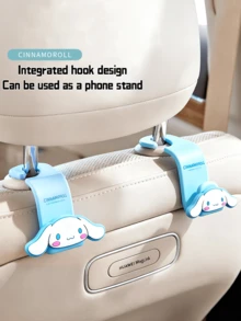 Gancho para asiento trasero de coche Sanrio Cinnamoroll: solución duradera y elegante para colgar en el coche, ajuste universal, ideal para viajes y uso diario, imprescindible para organizar el coche. Gancho para coche Cinnamoroll. - Perro de orejas grandes - Ver 6