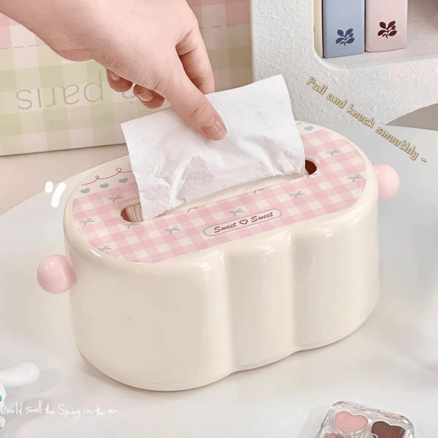 Hộp đựng khăn giấy cao cấp kiểu Ins Style màu kem tối giản, hộp đựng khăn giấy kiểu Bắc Âu hiện đại cho phòng khách, hộp đựng khăn giấy chống thấm nước cho phòng tắm, hộp đựng khăn giấy treo tường cho ký túc xá sinh viên, hộp đựng khăn giấy ngăn kéo có khả năng giữ ẩm cao, giá đựng khăn giấy lò xo, nắp hộp khăn giấy trang trí nơ, thiết kế lò xo tự bật dung tích lớn.