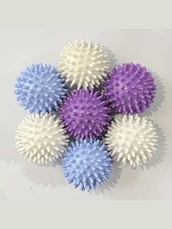 6pcs Pack Laundry Dryer Balls - Anti-Winding, Stain Removal & Anti-Pilling, Clothing Specific, No Electricity Needed, Reusable Washing Machine Lint Reshaping - Fabric Softener Balls, Reduce Wrinkles & Static, Prevent Tangles At Home & Laundromat, Assorted Colors