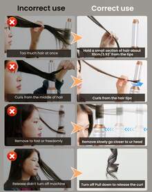 6-In-1 Multifunctional Hot Air Brush Set - 3 Temperature Settings (50℃/78℃/105℃), With Blow-Drying, Straightening And Curling Functions, High Power To Save Time, Portable Travel, Perfect Christmas Styling Gift, Suitable For Couples, Friendly To Beginners, Suitable For All Hair Types - 查看 10