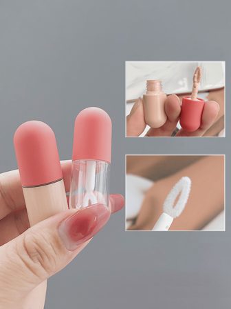 1/3/5 piezas Botellas de viaje mini para base de maquillaje líquida y corrector y labial, 4ml/0,1oz - Envases cosméticos portátiles con tapas a rosca, sin fragancia, ideales para muestras de maquillaje y artículos de tocador, accesorios de viaje de verano, regalos, regalos para mujeres, regalos de Navidad