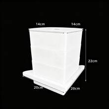 1set Right-Angle Fish Tank Multi-Layer Filter With Circulation Filtration System - Water Purification & Beneficial Bacteria Cultivation For Fish Tanks/Small Fish Ponds/Turtle Tanks, Amphibian/Fish Habitats & Freshwater/Saltwater Aquarium Water Maintenance Accessory