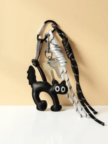 Chaveiros estilo Baddie, incluindo chaveiro, chaveiro estilo pretzel, chaveiro ábaco, chaveiro de gato de olhos grandes, pulseira decorativa com nó de corda, adequado para mulheres, meninas, escritório, escola, pequenos presentes, para realçar seu estilo, acessórios para chaveiros de corda trançada para casal