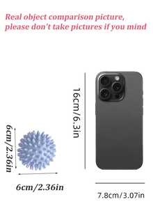 6 件装洗衣烘干球 - 防缠绕、去污、防起球、衣物专用、无需电力、可重复使用洗衣机绒毛重塑 - 织物柔顺球，减少皱纹和静电，防止家中和自助洗衣店衣物缠结，多种颜色可选 - 白色 - 查看 5