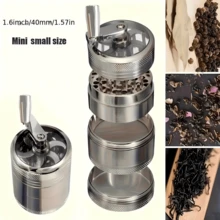 Máy xay và nghiền gia vị cầm tay hạng nặng - Thích hợp cho nhà bếp thương mại và gia đình, không cần điện, tay cầm bằng kim loại, máy xay gia vị di động dùng cho thảo mộc, gia vị, tỏi, hạt cà phê, lý tưởng cho cắm trại, nhà hàng, nấu ăn ngoài trời tại nhà, thiết kế bền bỉ, dụng cụ nhỏ gọn đáng tin cậy, cần thiết cho đầu bếp chuyên nghiệp, máy xay nhà bếp, máy xay cà phê cầm tay, máy nghiền cà phê, cấu trúc chắc chắn, bền bỉ và chịu lực tốt. - Nhiều màu - Xem 4