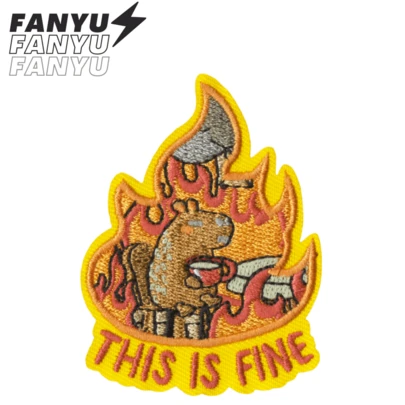 ĐÂY LÀ TỐT Hippie Punk Rock Anime Hoạt hình Phiêu lưu Ngoài trời Nhãn dán Huy hiệu May DIY Quần áo Phụ kiện Thêu May Miếng vá ủi Trang trí Trang phục Nhãn dán Huy hiệu Biểu tượng Quần áo Giày Túi Phụ kiện Miếng vá thêu