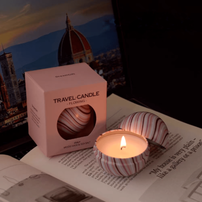 Travel Themed Scented Candle For Wedding, Bridesmaid Gift, Wedding Favors, Thank You Gifts, Aromatherapy Candle