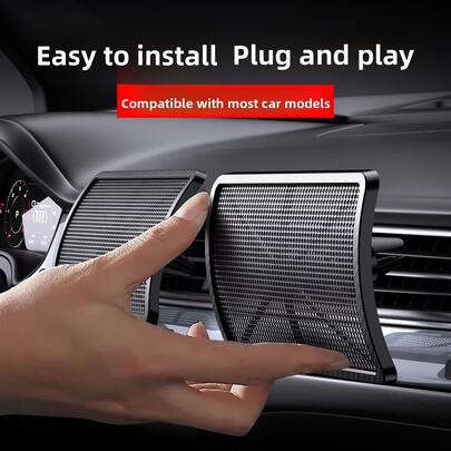 2pcs Suitable For Car Air Conditioner, Carbon Fiber Texture, Men's And Women's Car Air Conditioner Wind Deflector, Air Conditioner To Prevent Direct Blowing Of The Human Body, Universal Air Deflector For Car Models, Direct Installation