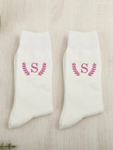 1 Pc Embroidered Groomsman Socks, Groomsmen Socks Gifts, Best Man Proposal, Custom Embroidered Socks, Personalized Monogrammed Men's Dress Socks - Multicolor - View 6