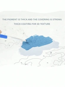 40*50cm DIY Painting By Numbers Kit, House Themed Art Set, Suitable For Bedroom Decor And Art Wall Decoration, Simple And Fun Painting Method, No Drawing Experience Required, Fulfill Your Painter's Dream, Immerse Yourself In The Colorful World, Each Stroke Is Self-Expression, Add Romanticism To Life, Best Gift For Family And Friends - Blue - View 7