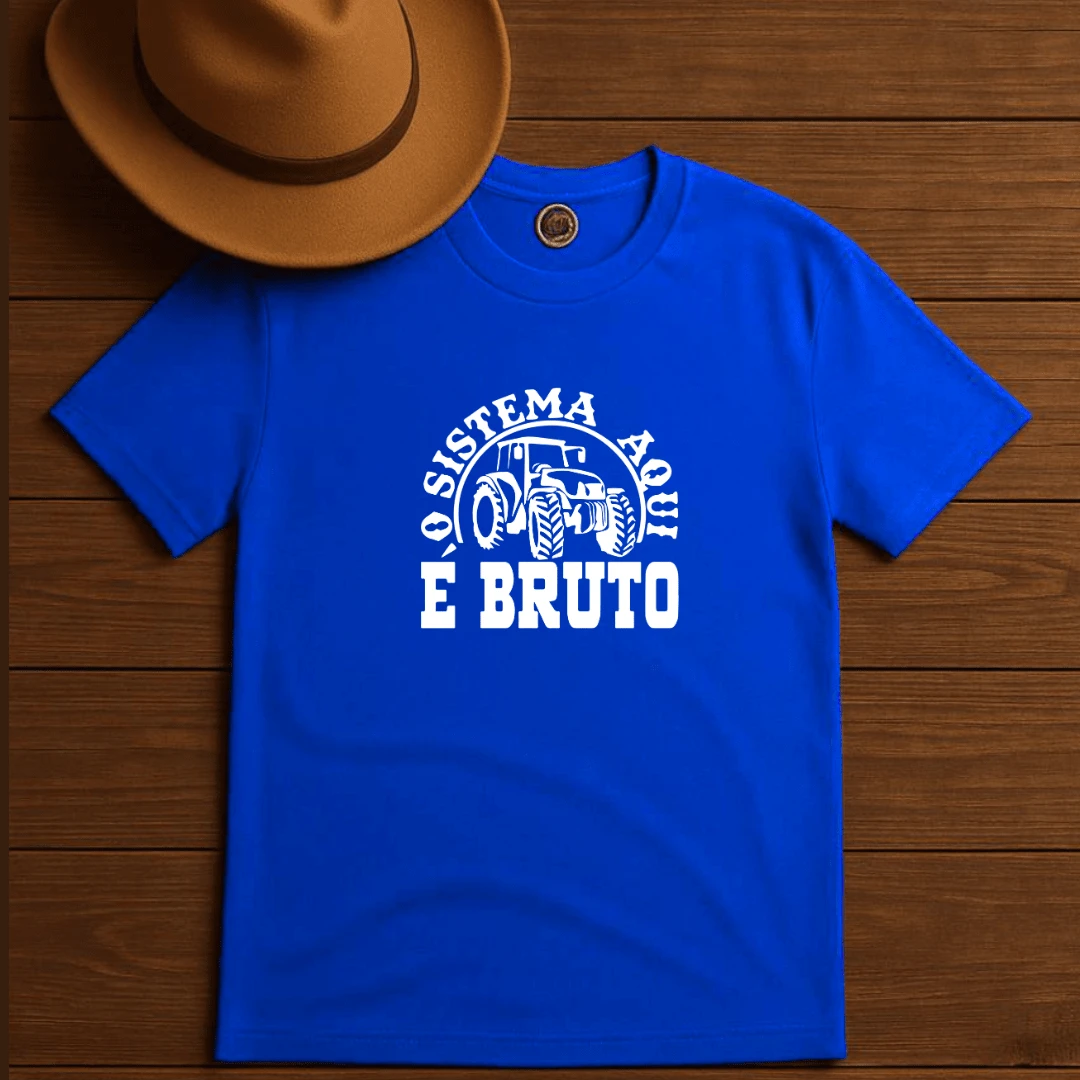 Unisex Youth T-Shirt The System Here Is Rough Country Fashion Farm Horseback Riding - Royal Blue - View 1