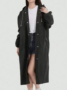 1/2 buc. Pelerină de ploaie cu glugă, impermeabilă, cu mânecă lungă, rezistentă la vânt, uscare rapidă, ideală pentru ciclism și aventuri în aer liber, pliabilă, portabilă, pentru drumeții în aer liber, călătorii, pescuit, alpinism, pentru ciclism și aventuri în aer liber - design pliabil, portabil, îngroșat - accesorii de călătorie în stil casual