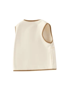 Balabala Young Girl' Thermal Lined Vest 2025 Fall/Winter, Warm Outerwear - White Tone - View 2