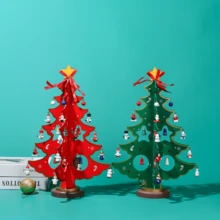 1 pièce Décoration de Noël en bois, ornement de bureau DIY, cadeau de décoration de Noël