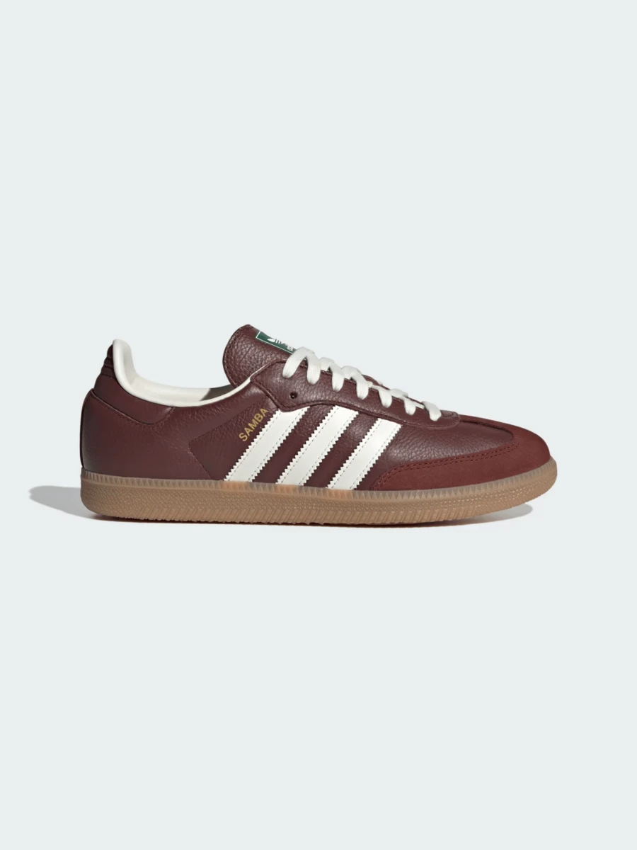 Adidas Originals Adidas Samba OG Premium Sneakers, Timeless Retro Trainers In Fall Tones, Leather & Suede Construction, Low-Top Casual Sneaker For Outdoor, Sports, Sambas For School And Work, Daily Shoes For Skate Outfit, JR0892 - 狐狸棕色 / 灰白色 / 膠白色 - 查看 1