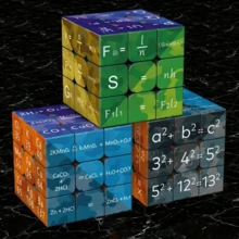 Random Style Interesting Math Cube Puzzle, 3D , Math Teaching Toy, Improve Intelligence And Hands-On Skills, Suitable As Student Rewards - Multicolor - View 5