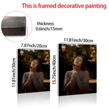 1 Set Framed Canvas Prints - Personalized Wall Art For Home, Weddings, And Graduation Photos - Unique Decor For Living Rooms, Bedrooms, Classrooms, And Studies, Easter Home Decor, Ready To Hang, Halloween Decoration, The Fourth Of July