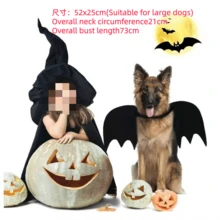 Adjustable Black Cat Batwing Costume, Cat/Dog Halloween Dress, Soft Polyester Halloween Pet Accessories For Cats And Small Dogs, Perfect For Role-Playing And Dress-Up Fun Halloween Halloween Costumes - Multicolor - View 6