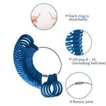 1 Set Professional Jewelry Tools, Ring Sizer Finger Gauge, Ring Size Measuring Tool, DIY Jewelry Making Tool Kit, Reusable Plastic Ring Mandrel