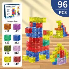 Đồ chơi khối từ tính cho trẻ em, Đồ chơi khối xây dựng từ tính cho trẻ mới biết đi, Học tập ở trường mẫu giáo, Đồ chơi Montessori cảm giác, Đồ chơi sáng tạo cho bé trai và bé gái trên 3 tuổi, Quà tặng Giáng sinh Halloween Đồ chơi cảm giác giáo dục lý tưởng, Trò chơi xây dựng vui nhộn cho trẻ từ 3 tuổi trở lên, Đồ chơi xây dựng từ tính mang lại niềm vui giáo dục, Thúc đẩy sự phát triển não bộ, Nâng cao khả năng học tập và trí tưởng tượng - Nhiều màu - Xem 9