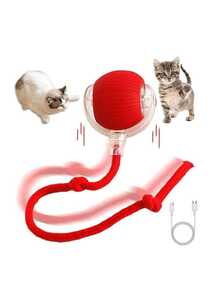 告别猫咪的无聊时光！智能电动滚球，内置智能感应，一触即动，仿佛拥有生命，吸引猫咪不停地扑上去、追逐玩耍。独特的重力设计，让玩具不规则滚动，模拟猎物的动态，充分激发猫咪的狩猎天性，让它每天都精力充沛。