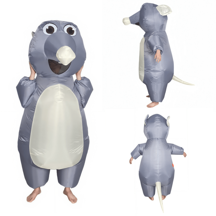 Adult Mouse Inflatable Costume Carnival Cat And Mouse Hide And Seek Theme Party Inflatable Dress Up Halloween Fun Cosplay Set