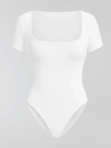 KIT 3 Women's Plus Size Blouse Women's Plus Size Bodysuit Women's Gym Blouse Women's High Compression Shaping Bodysuit Bory - 曼加布蘭科 - 查看 1