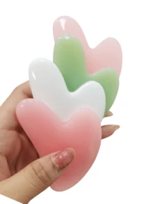 1pc Polyresin Gua Sha Board Facial Eye Body Massage Tool, Relaxation And Skin Care