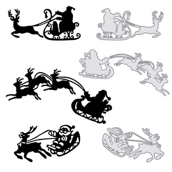 1PC Christmas Santa Claus Metal Cutting Dies, New Arrival Die Cuts, Embossing Stencils For DIY Crafting Scrapbooking Supplies, Template Mould, Photo Album Decorative Paper Die Cuts For Card Making, DIY Craft Decoration