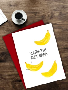 طقم بطاقة تهنئة للجدة - بطاقة مضحكة وإبداعية "أنت أفضل جدة" مع مغلف