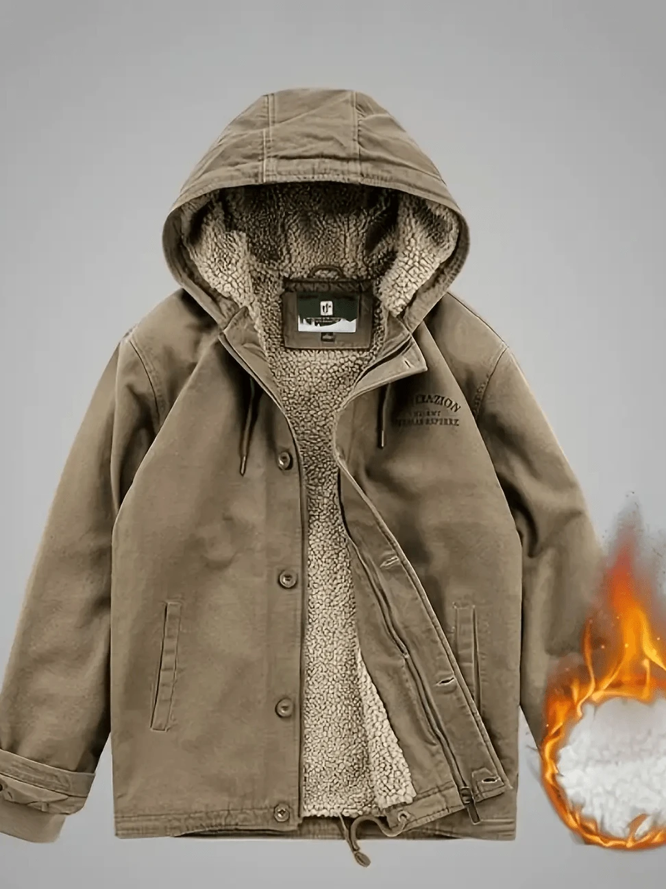 Men Utility Workwear - Khaki - View 1