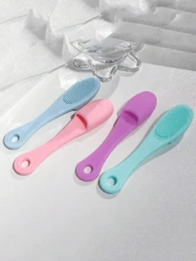 1 件硅胶手动洁面刷，CYHYII 柔软洁面刷，适合敏感肌肤，用于去除黑头、去角质、按摩、温和清洁 - 彩色 - 查看 8