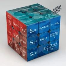 Random Style Interesting Math Cube Puzzle, 3D , Math Teaching Toy, Improve Intelligence And Hands-On Skills, Suitable As Student Rewards - Multicolor - View 3