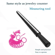 1 Set Professional Jewelry Tools, Ring Sizer Finger Gauge, Ring Size Measuring Tool, DIY Jewelry Making Tool Kit, Reusable Plastic Ring Mandrel
