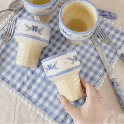 1/2/6/10 件韩式格子心形蕾丝杯垫，桌面装饰拍照道具，适合节日和家居装饰