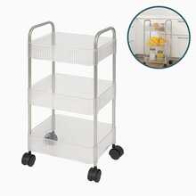 Transparent Multipurpose Organizer Cart With Wheels For Manicure, Bathroom, Laundry, Books, Fruit Bowl - 無色 - 查看 6