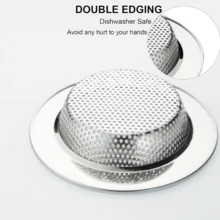 2Pcs Kitchen Sink Strainer Stainless Steel, Kitchen Sink Drain Strainer, Sink Strainers For Kitchen Sinks With Large Wide Rim 4.5" Diameter - Silver - View 5