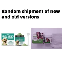 Polvo limpiador de dientes para perros - Protege la higiene bucal, limpia suavemente los dientes del perro, polvo dental para mascotas fresco y limpio - Multicolor - Ver 6