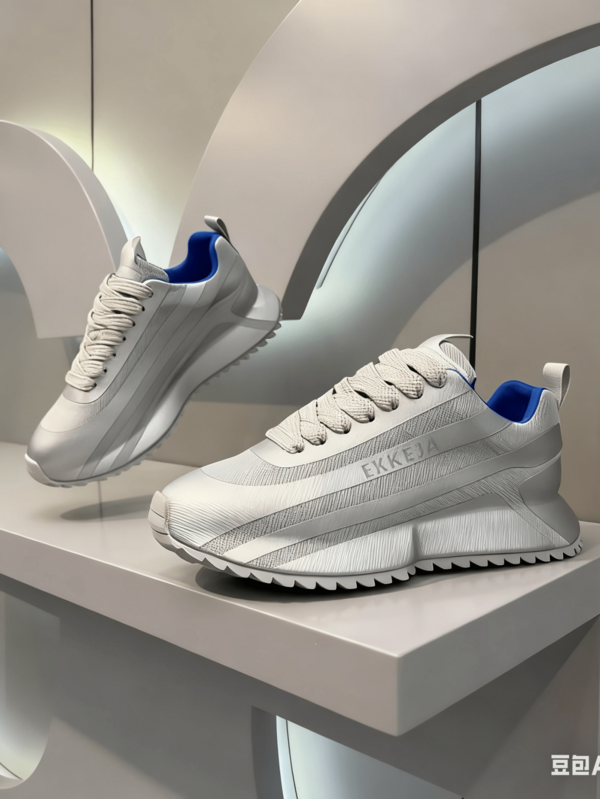 Fashionable Brand High-Quality Men's Sneakers, Casual Breathable Increase Height Chunky Sneakers, Comfortable Athletic Lace-Up Shoes For Everyday Wear